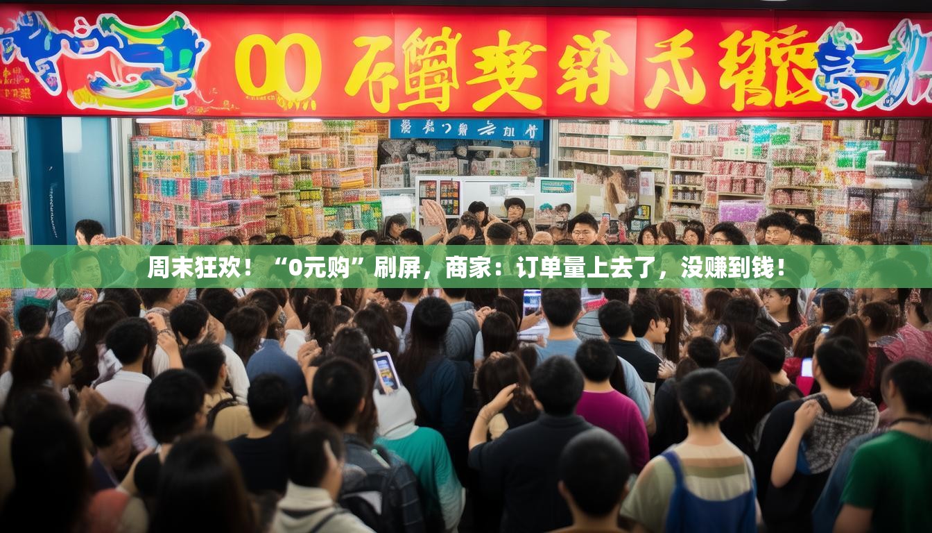 周末狂欢！“0元购”刷屏，商家：订单量上去了，没赚到钱！